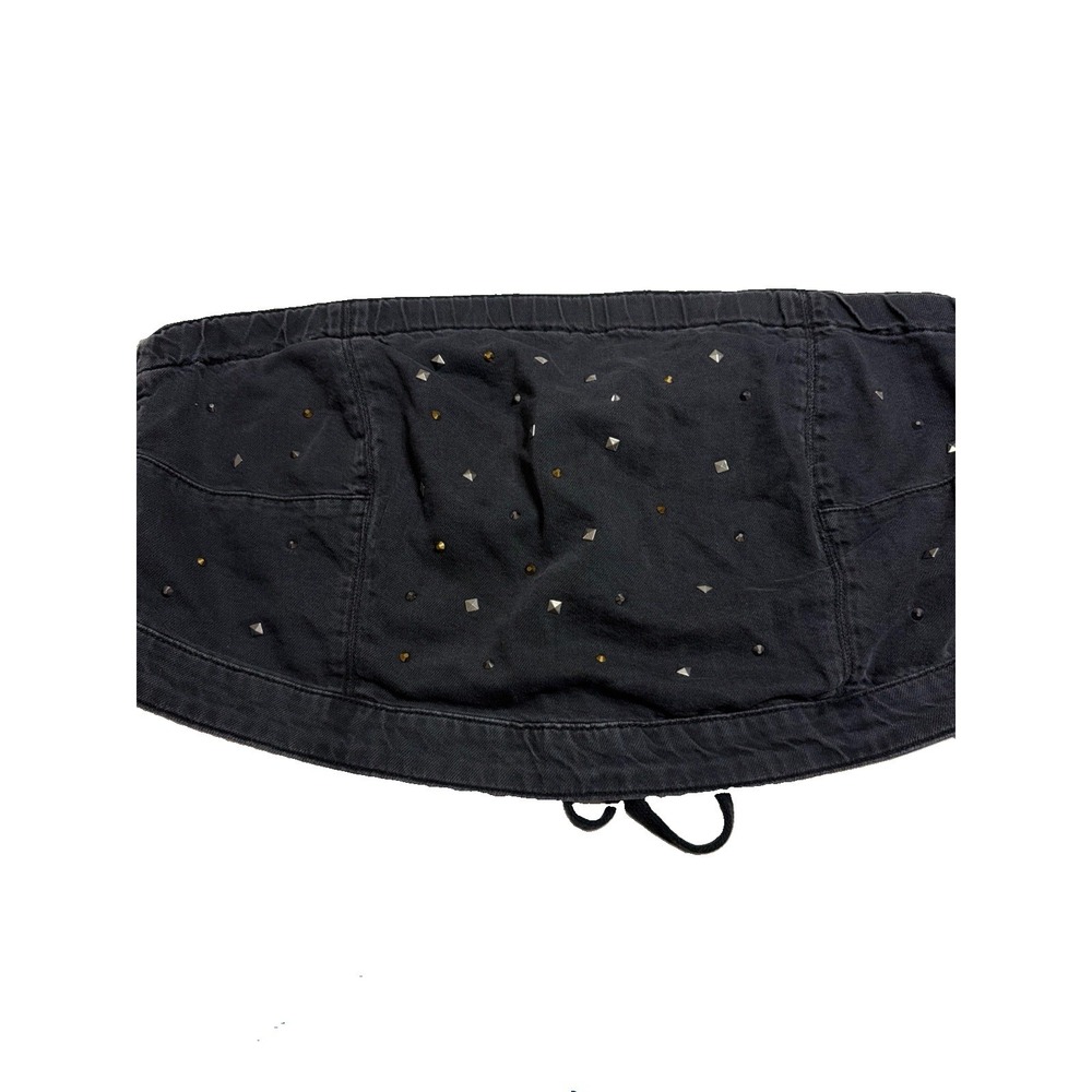 Free People X Tricia Fix Studded rare Denim Halter Top‎